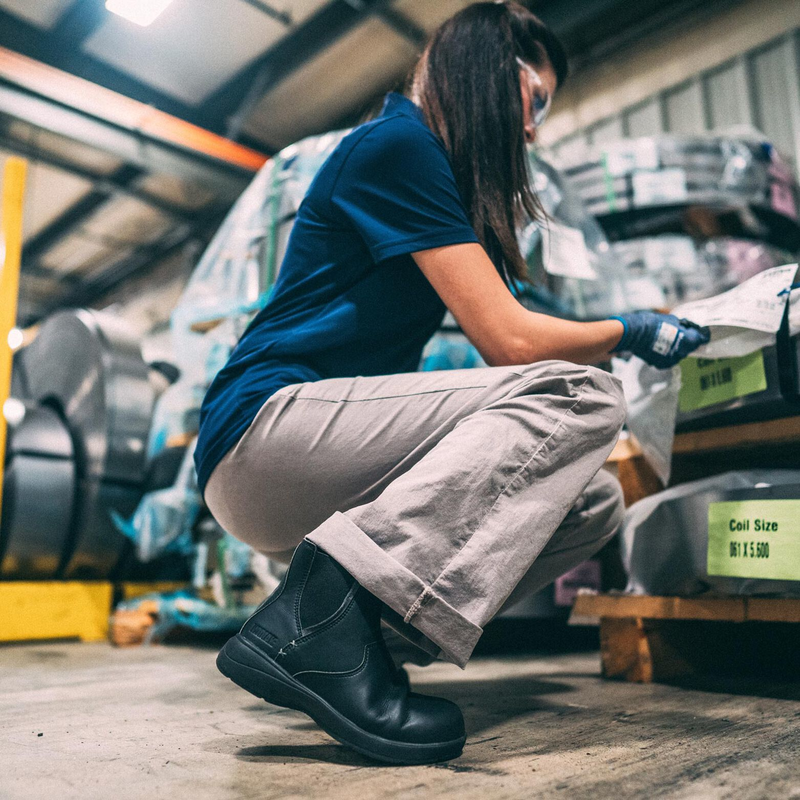 Steel toe chelsea work boots store