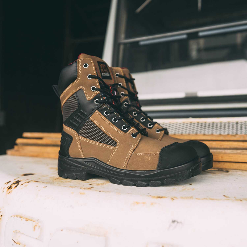 8 steel toe boots hotsell