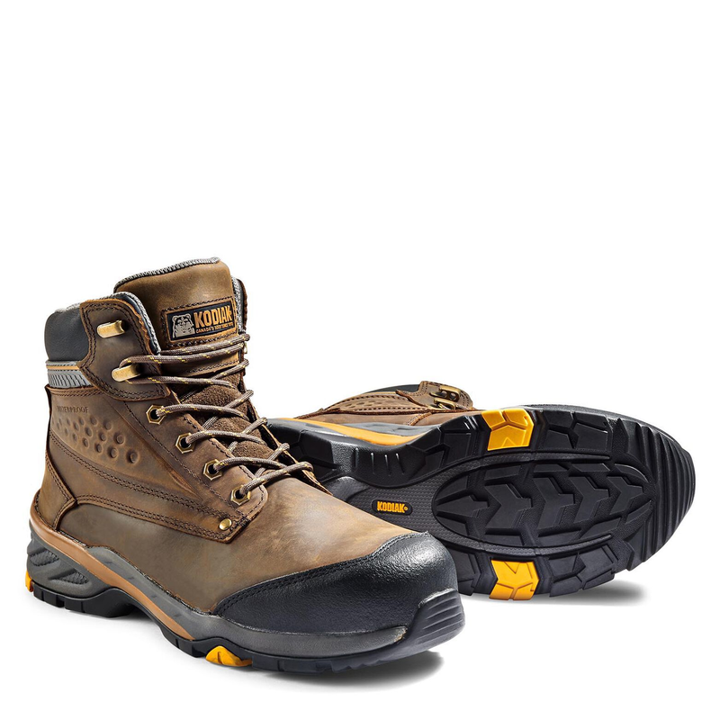 Men's Kodiak Crusade 6" Waterproof Composite Toe Hiker Safety Work Boot image number 2