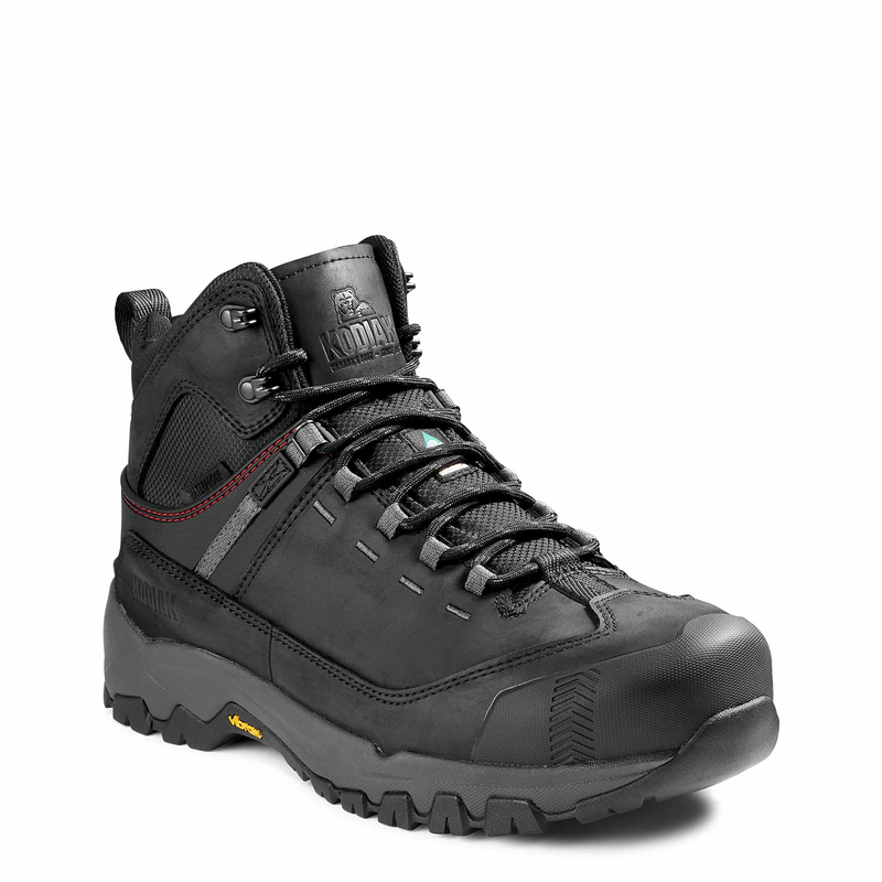 Men's Kodiak Quest Bound Mid Waterproof Composite Toe Hiker Safety Work Boot image number 7