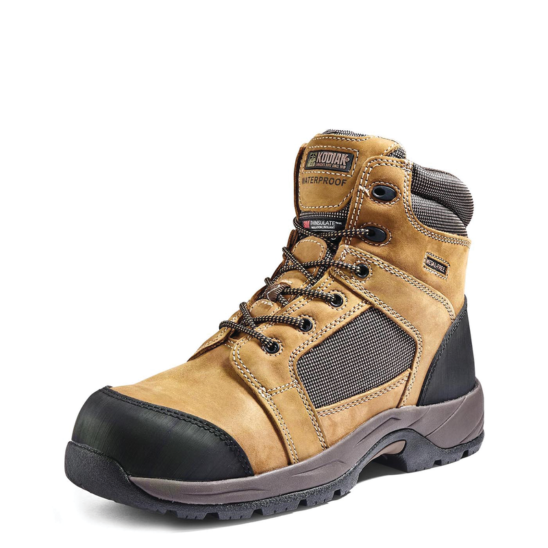 Men's Kodiak Trakker Waterproof Composite Toe Hiker Safety Work Boot image number 9
