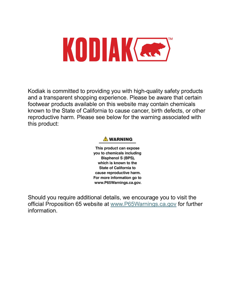 California Proposition 65 information