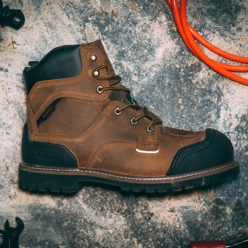 Men's Kodiak Generations Widebody 6" Waterproof Composite Toe Safety Work Boot image number 8