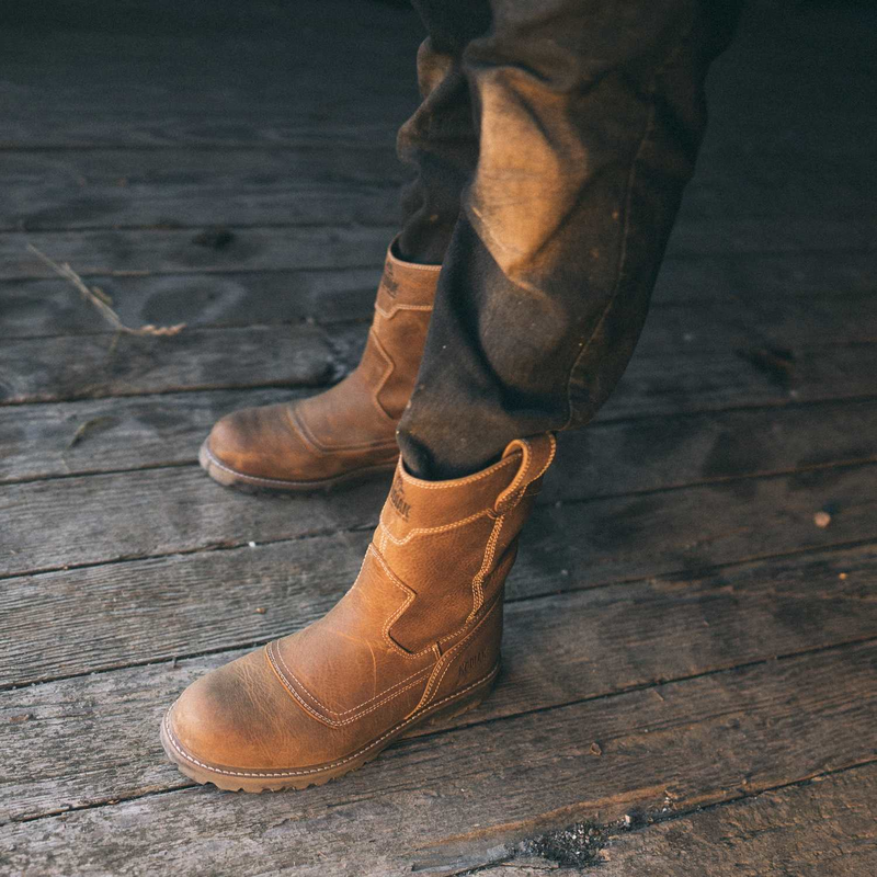 Men s Kodiak McKinney Wellington Unlined Composite Toe Pull On Safety Work Boot Kodiak Boots US