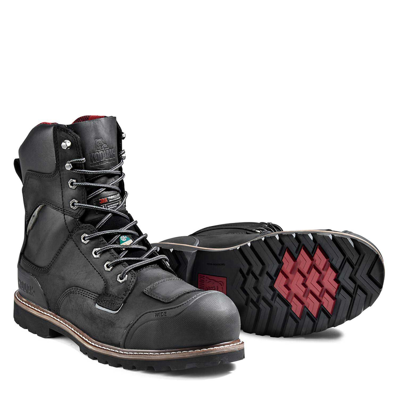 Men's Kodiak Generations Widebody 8" Waterproof Composite Toe Safety Work Boot image number 2