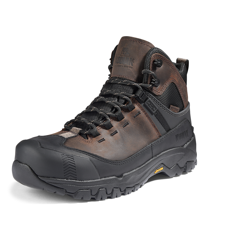 Men's Kodiak Quest Bound Mid Waterproof Composite Toe Hiker Safety Work Boot image number 8